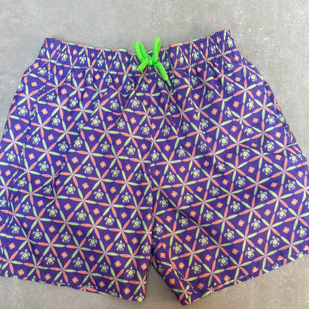 Vilebrequin Purple Geometric Boys swim  Short